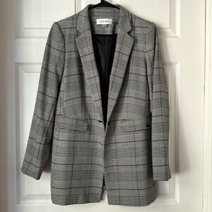 Calvin Klein Plaid Coat/Blazer